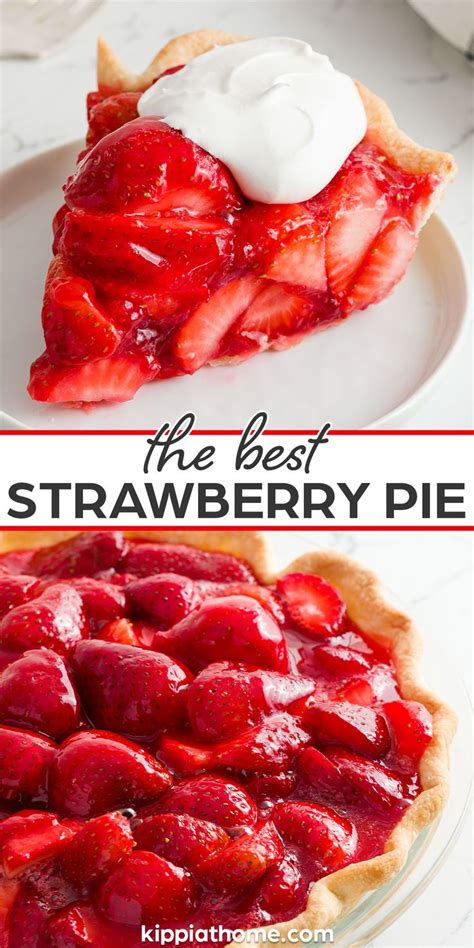 Strawberry Pie Kippi At Home Recipe Easy Strawberry Pie Recipe