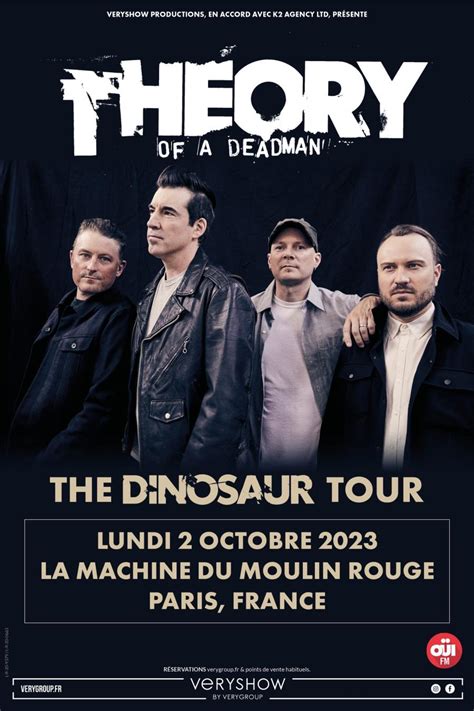 Event Theory Of A Deadman - 02/10/2023 - Paris - La Machine du Moulin ...