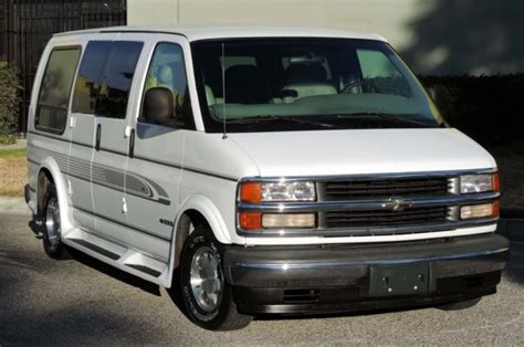 California Original 1996 Chevy G10 Express Red E Kamp Conversion Van One Owner