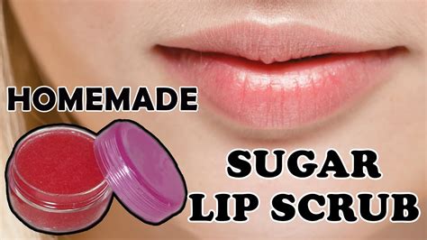 Homemade Sugar Lip Scrub For Soft And Smooth Lips Diy Youtube