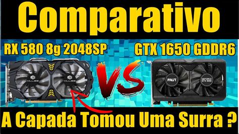 Comparativo RX 580 8G 2048SP Do AliExpress VS GTX 1650 GDDR6 RX 580 8G