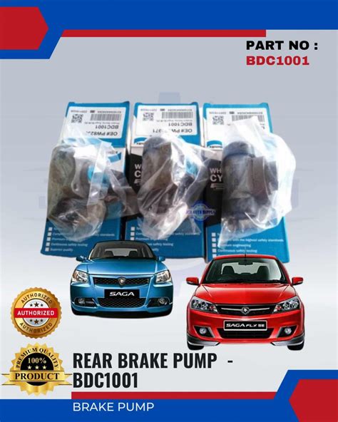 Proton Saga Blm Fl Flx Rear Brake Pump Bendix Bdc