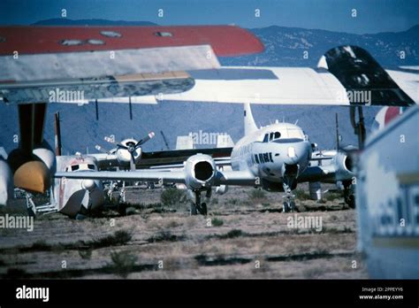 Mothballed United States Coast Guard Aircraft Near Davis Monthan Air