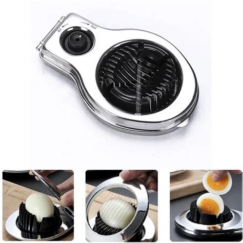 Multifunctional Stainless Steel Boiled Egg Slicer New Model Egg