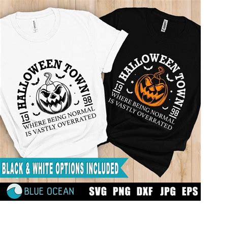 Halloween Town University Svg Png Pumpkin Face Svg Spooky Inspire