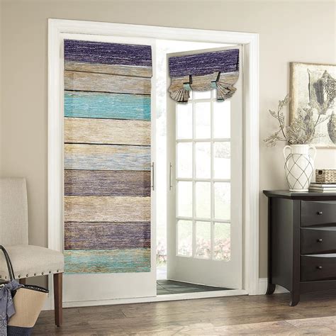 Amazon.com: BEMIGO Door Curtains for Door Windows, Rustic Wood Farm ...