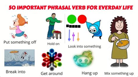 50 IMPORTANT PHRASAL VERB FOR EVERYDAY LIFE ENGLISH VOCABULARY YouTube