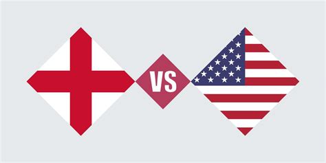 England Vs USA Flag Concept Vector Illustration 10419873 Vector Art