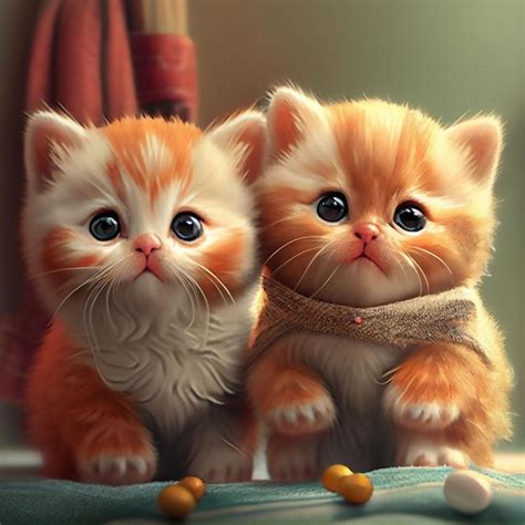 Premium Photo Two Cute Kittens