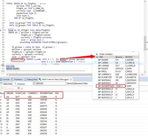 Process An Internal Table By Using Group By Abap 740 By Ebrahim