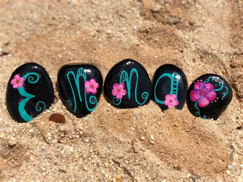 Customizable Name Rocks Hand Painted River Rocks Etsy