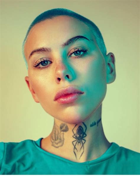 Full Brows Full Lips Shaved Head Women Shaved Heads Nostril Hoop