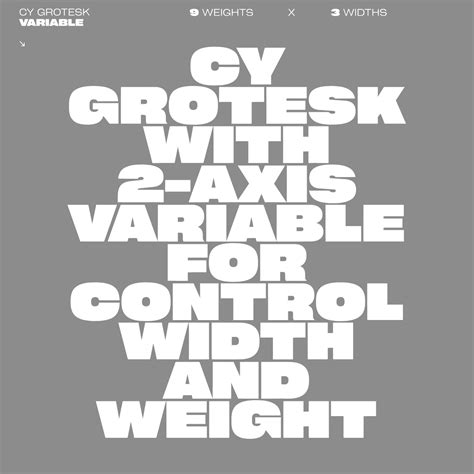 Cy Grotesk — Variable Typeface 1 Free Font Behance