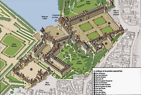 Chateau De Fontainebleau Map