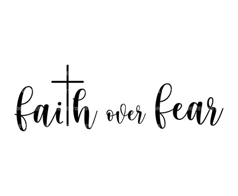 Faith Over Fear Svg Christian Cross Svg Jesus Svg God Svg Etsy Canada