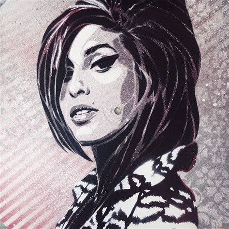 Amy Winehouse Stencil Art Behance