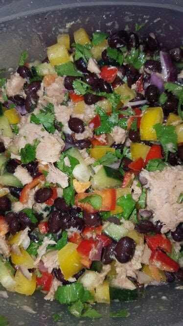 Pepper And Black Beans Light Tuna Salad Stuffed Peppers Light Tuna Salad Salad