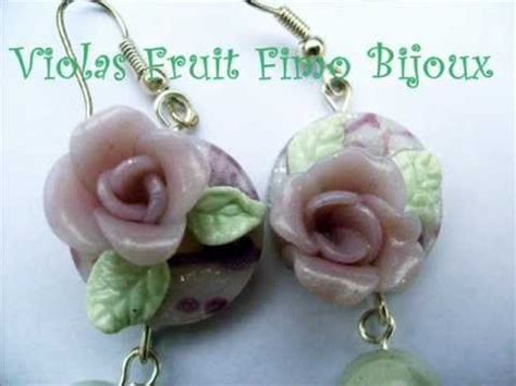 Creazioni Orecchini Anelli By Violas Fruit Fimo Bijoux Youtube