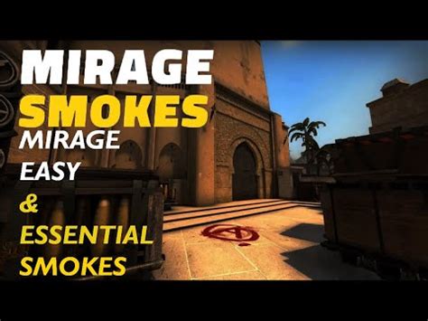 Cs Easy And Essential Mirage Smokes Youtube