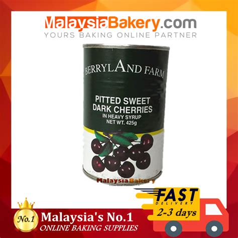 Berryland Farm Pitted Dark Sweet Cherries In Heavy Syrup Tin Black