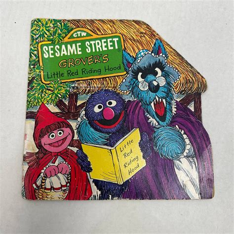 Ctw Sesame Street Grover S Little Red Riding Hood Book 1976 Paperback Shape