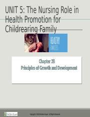 NRSG 206 Chapter 28 Ppt UNIT 5 The Nursing Role In Health Promotion