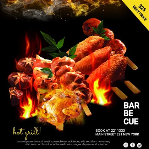 Barbecue Poster Template Postermywall