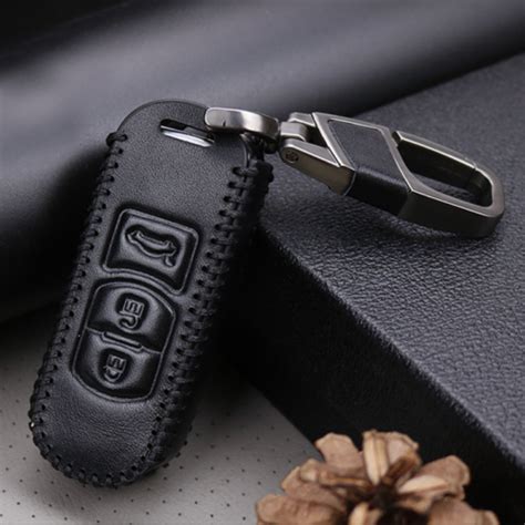 2 3 Buttons Leather Car Key Fob Case Cover Shell For Mazda 3 5 6 CX5