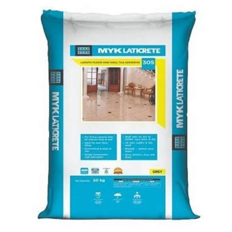 MYK Laticrete 305 Tile Adhesive Bag Packaging Size 20 Kg At Rs 250