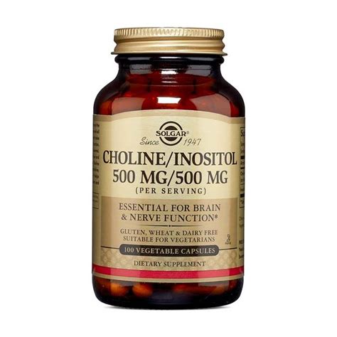 Buy Solgar Choline Inositol Mg Mg Vegetable Capsules S