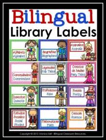 Bilingual Library Labels Classroom Library Labels Bilingual