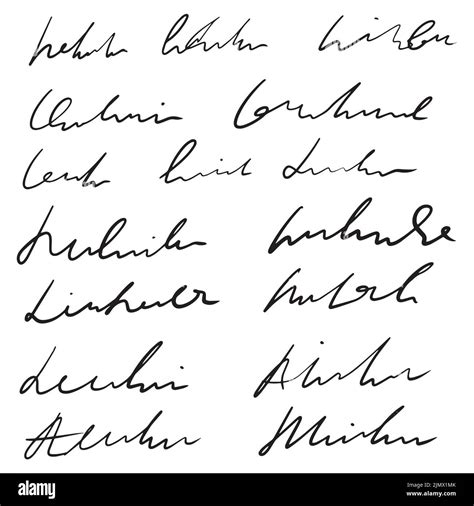 Handwritten Abstract Text Vector Cursive Script Imitation Of Hand