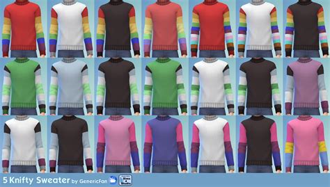 Mod The Sims Knifty Sweater Nifty Knitting Recolor