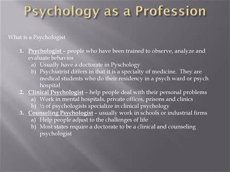 Psychology Chapter 1 Introducing Psychology Ppt Download