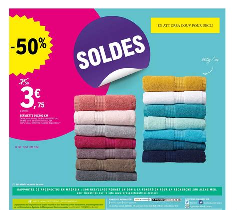 Promo Serviette 50 X 100 Cm Chez E Leclerc ICatalogue Fr