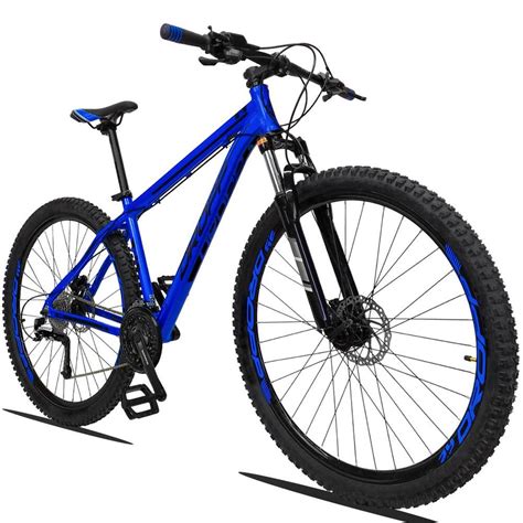 Bicicleta Aro 29 Quadro 21 Alumínio 27 Marchas Câmbio Shimano Freio