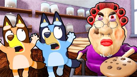 Bluey And Bingo Vs Escape Evil Grandma Roblox Youtube