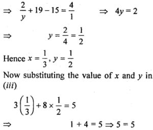 Ml Aggarwal Class Simultaneous Linear Equations Chapter Test Cbse