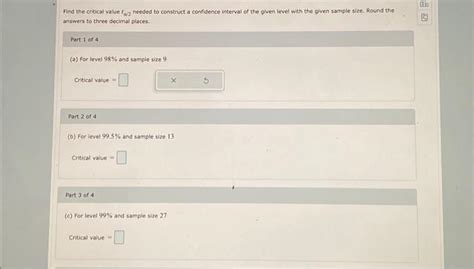 Solved Find The Critical Value Ta Needed To Construct A Chegg