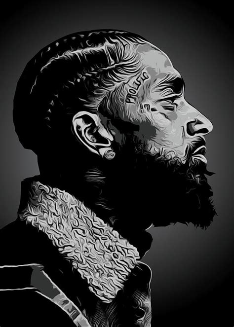 Nipsey Hussle Digital Art By Miracle Studio Pixels