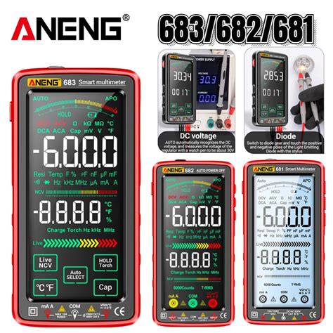 ANENG 683 682 681 Smart Digital Multimeter 6000 Counts Ammeter