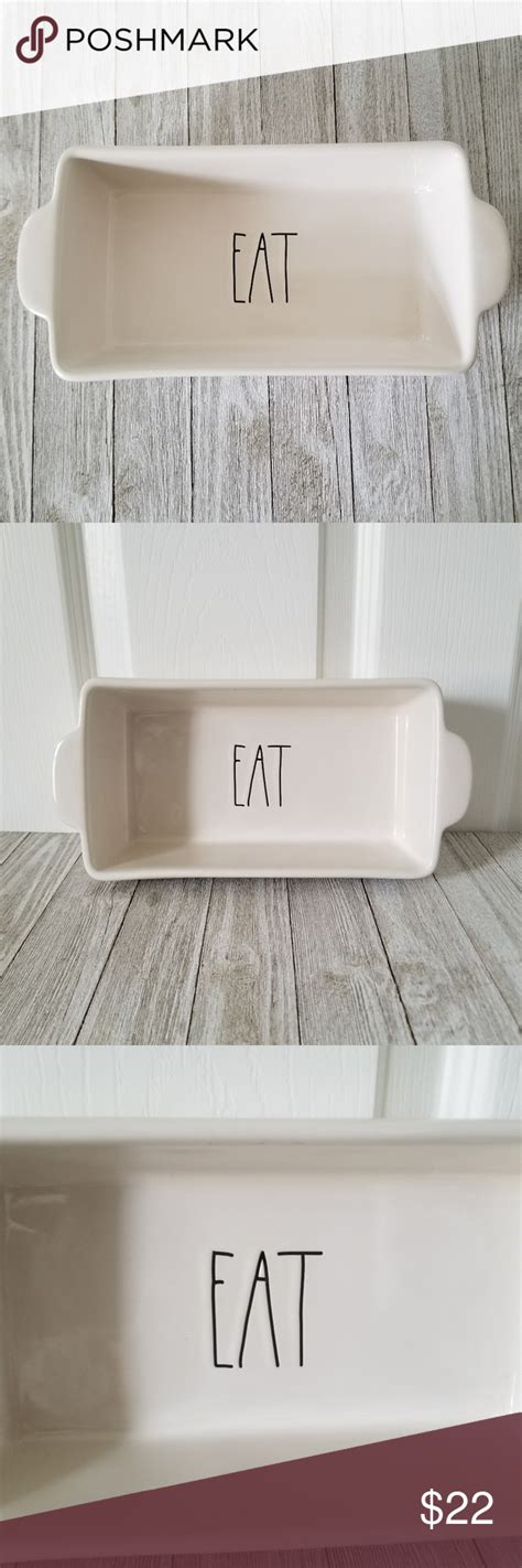 Rae Dunn Eat Baking Dish Rae Dunn Artisan Collection By Magenta New Nwt Ceramic Baking Dish