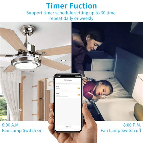 Smart Wi Fi Fan Light Switch In Wall Ceiling Fan Lamp Switch Works