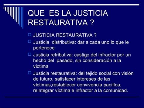 Justicia Restaurativa