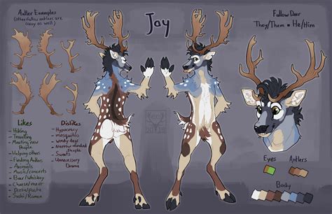 New Fursona Fallow Deer By Velkss On Deviantart