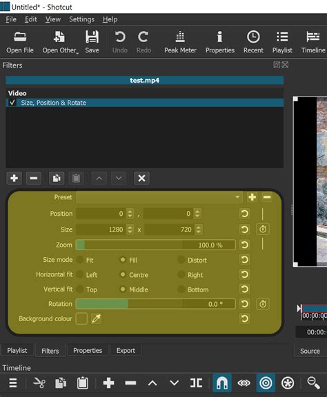 Filter Size Position And Rotation Help How To Shotcut Forum