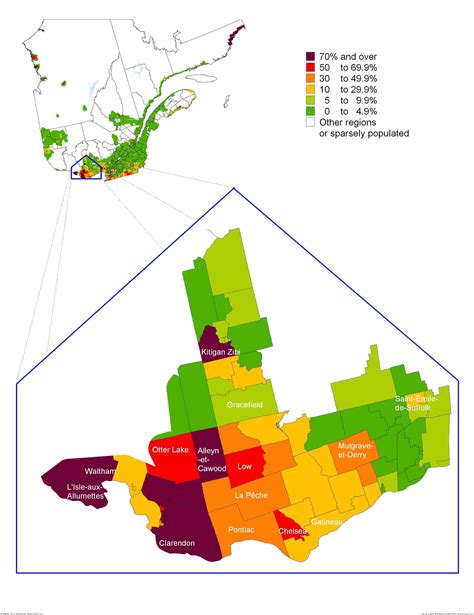 Quebec Population Map