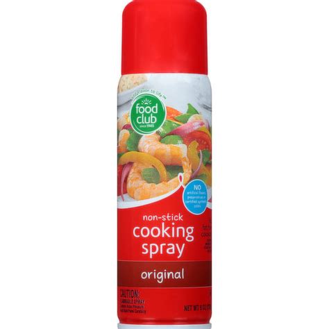 Food Club Cooking Spray, Non-Stick, Original - King Kullen