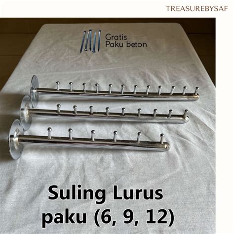 Jual Saf Hanger Suling Tembok Besi Lurus Paku Titik Gantungan