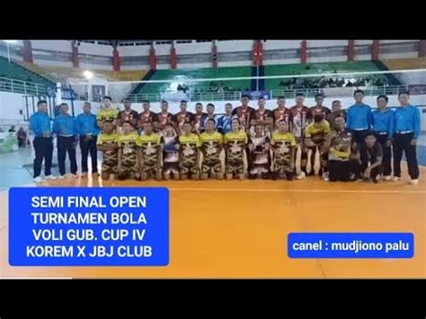 Live Open Turnamen Bola Voli Gub Cup Iv Korem X Jbj Club Dan